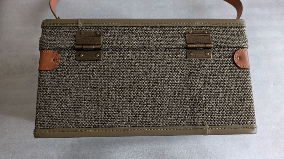 Hartmann　コスメティックケース　メイクボックス　ツイード