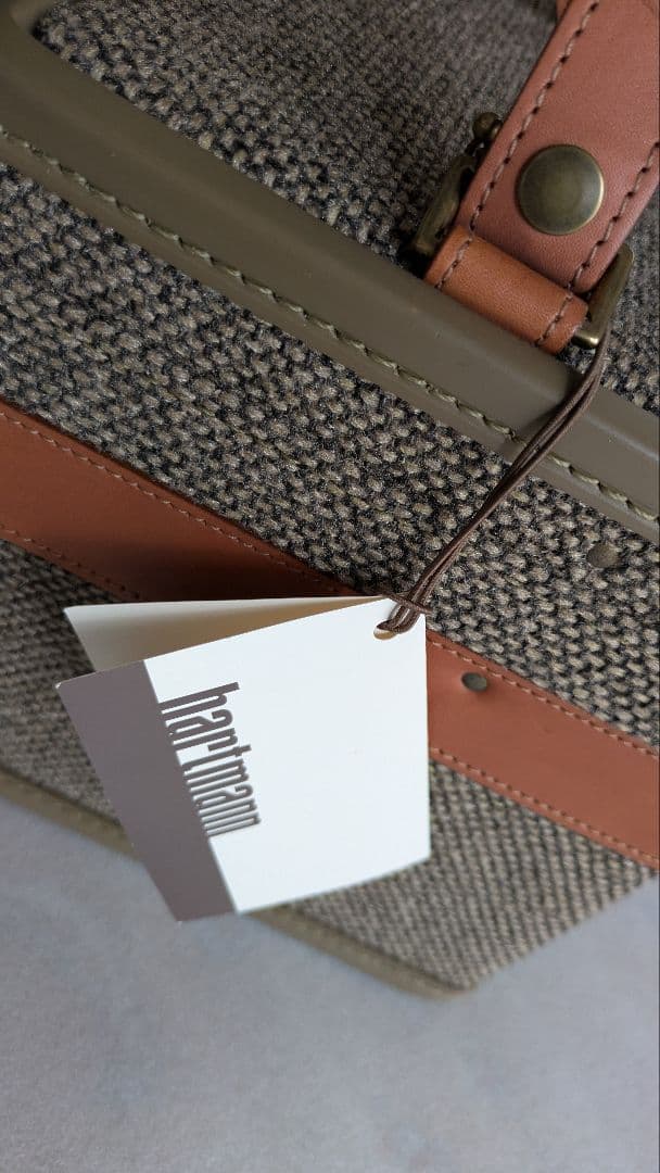 Hartmann　コスメティックケース　メイクボックス　ツイード