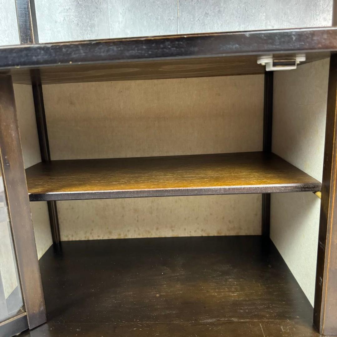 茶箪笥 違い棚 昭和レトロ 木工家具 インテリア 和室 茶室