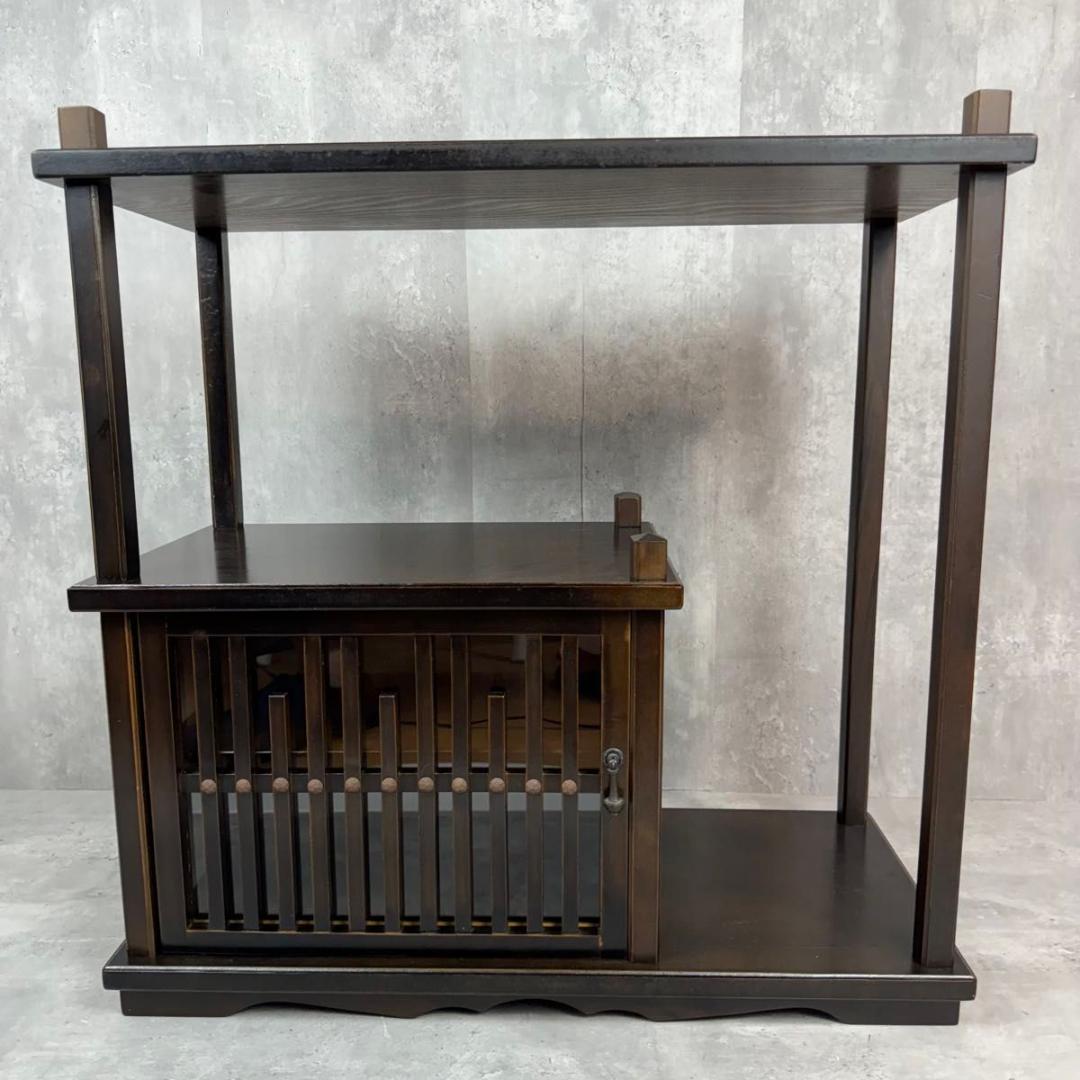 茶箪笥 違い棚 昭和レトロ 木工家具 インテリア 和室 茶室