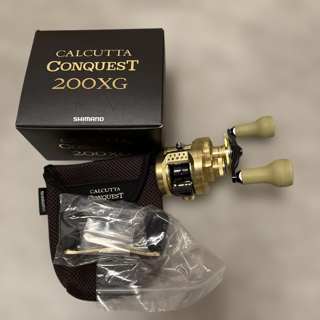 シマノ　22カルカッタコンクエスト200XG　DRTバリアルハンドル100付き