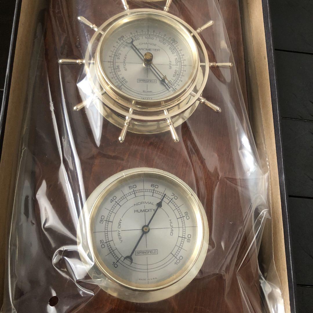 インテリア時計 SPRINGFIELD MARINER WEATHER STATION TRIO