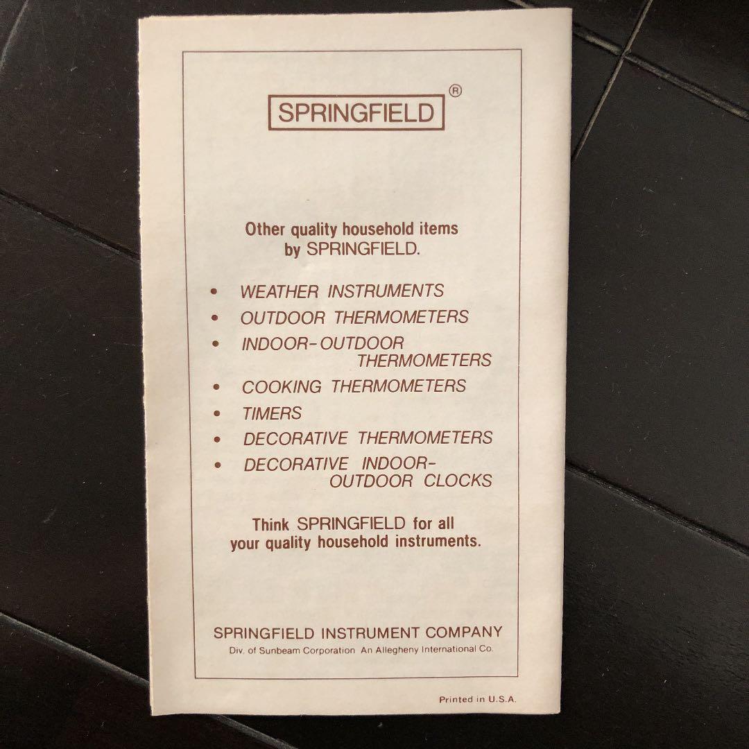 インテリア時計 SPRINGFIELD MARINER WEATHER STATION TRIO