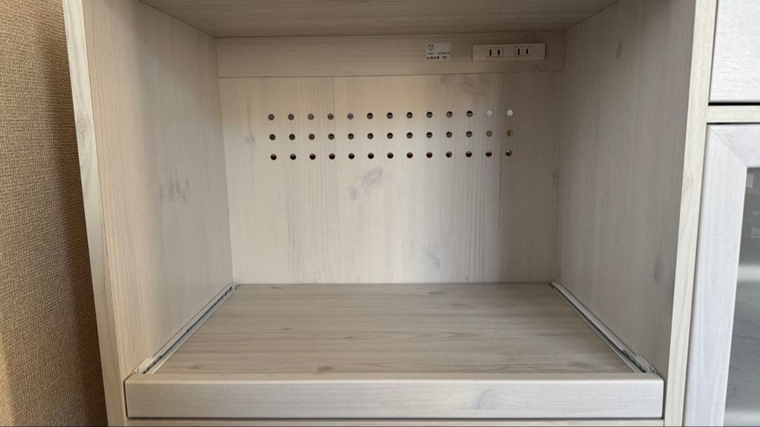 【SESAME】食器棚 レンジ台 キッチンカウンター LUK80-120L