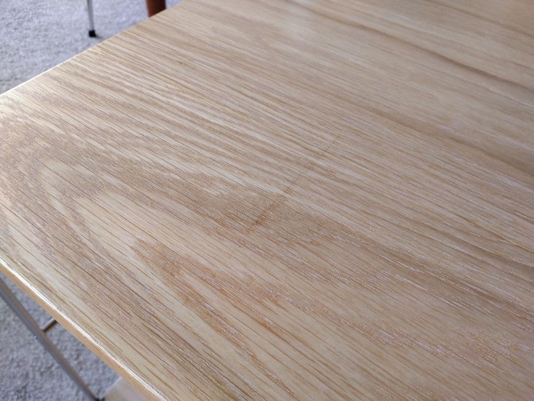 【美品】MUJI無印良品 ステンレスユニットシェルフ小56cmオーク材4段連結