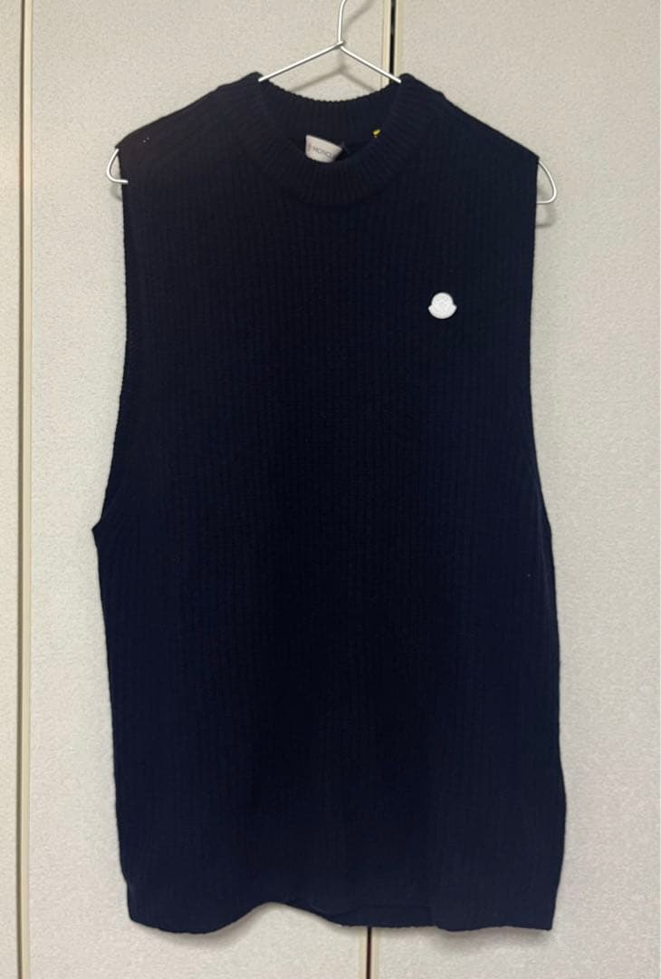 MONCLER HYKEネイビー ニットベスト新品未使用　モンクレール　ハイク