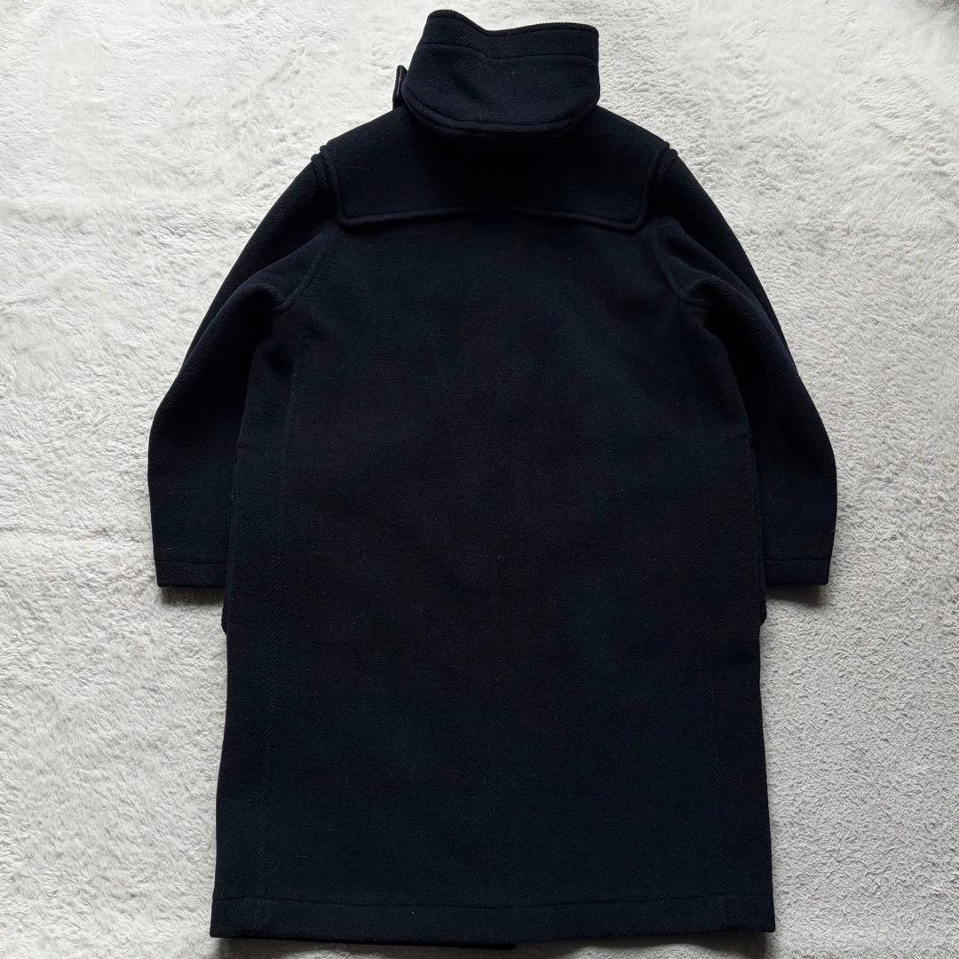 【極美品】バーバリーズ ダッフルコート ヘリンボーン 裏地チェック ネイビー M