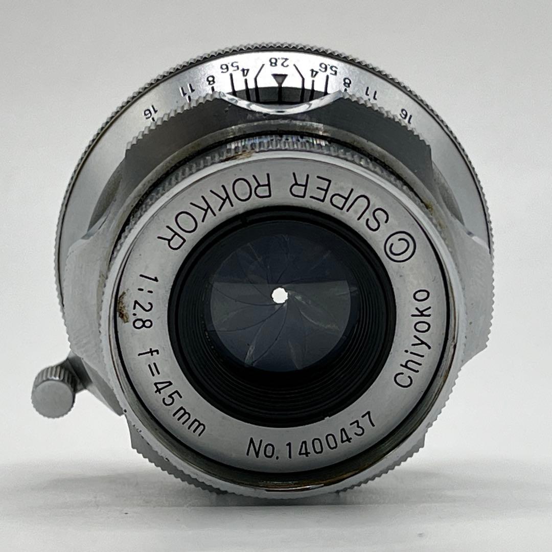 CHIYOKO SUPER ROKKOR 45mm f2.8 梅鉢 Lマウント
