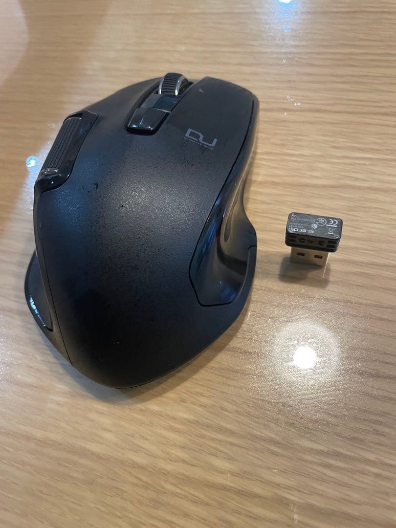 【廃盤品】エレコム　M-DWL01DBBK マウス　レシーバー付　ELECOM