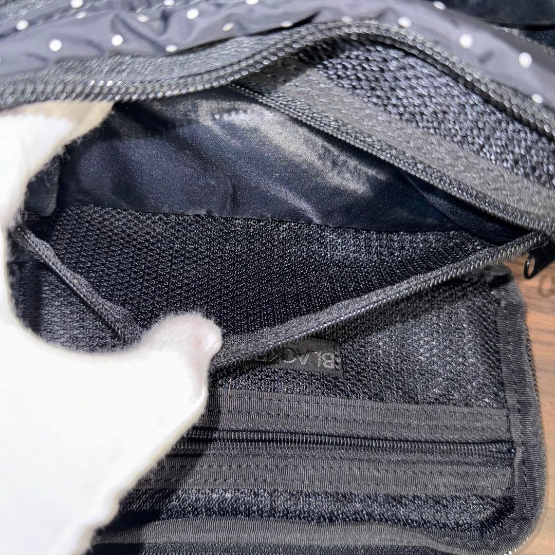 未使用 長期保管品 レア ヘッドポーター ポーチ ブラック ドット