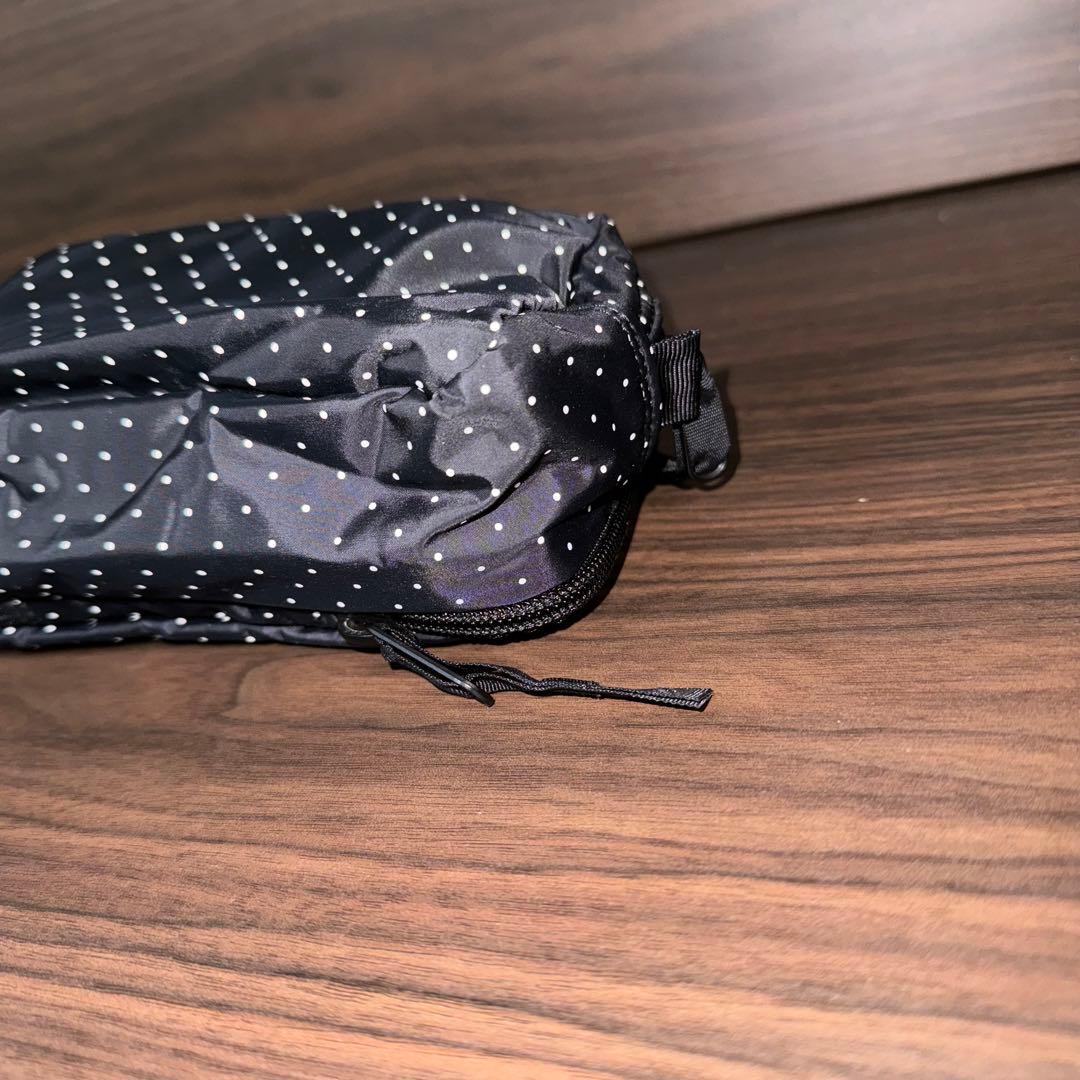 未使用 長期保管品 レア ヘッドポーター ポーチ ブラック ドット
