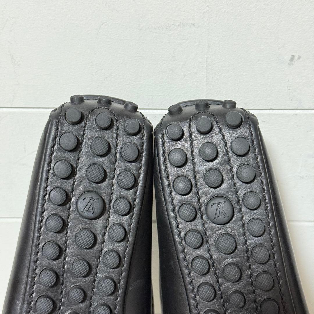 極美品✨ ルイヴィトン　パンプス　LVロゴ　ゴールド　レザー　黒　37 1/2