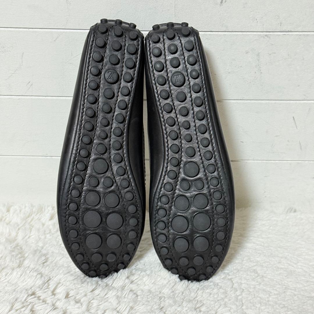 極美品✨ ルイヴィトン　パンプス　LVロゴ　ゴールド　レザー　黒　37 1/2