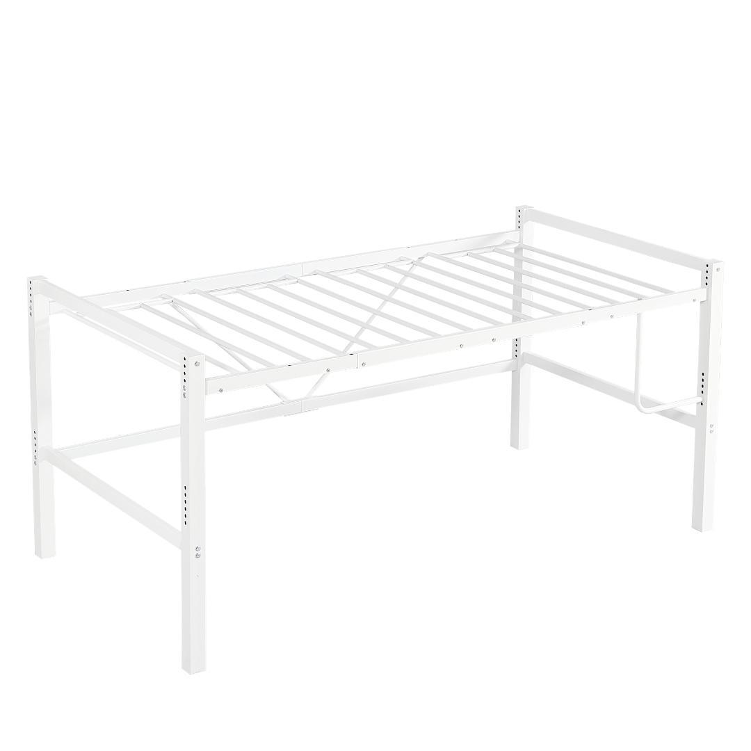 ロータイプ・ロフトベッド【セミダブル】　高さ90cm　一人暮らし　WHITE