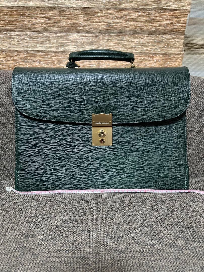 SOMES SADDLE ソメスサドル 本革 ビジネスバッグ ダークグリーン