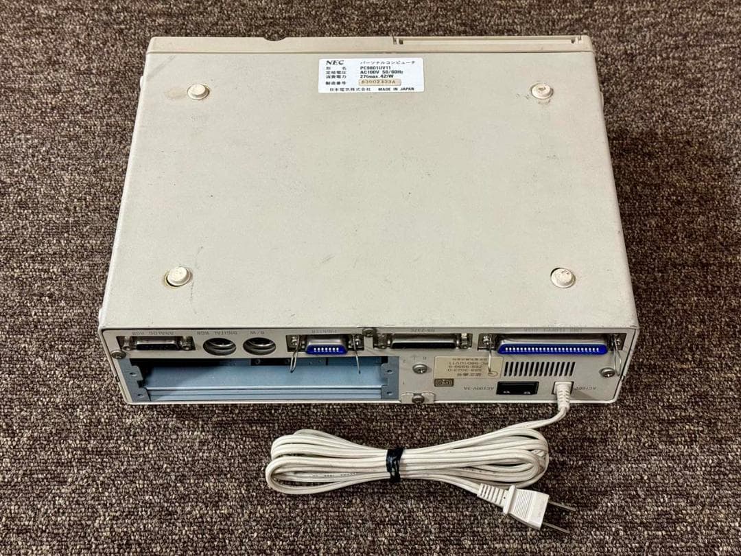 NEC PC-9801UV11 電源ON、FDD起動、26K音源の動作を確認済