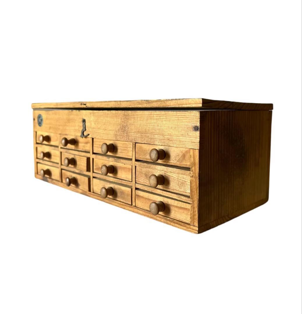 フランスアンティーク　時計職人の木箱