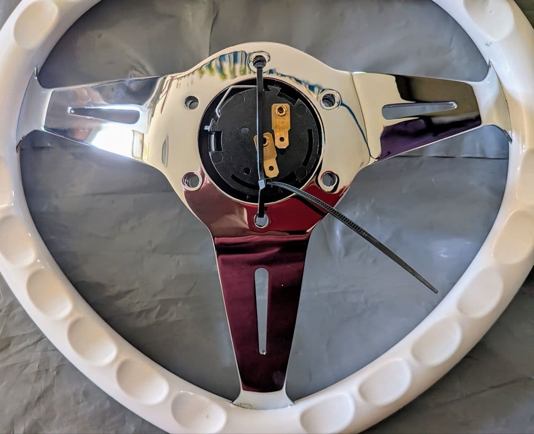 ♡　35パイ　ハート　ホワイト　ステアリング　♡