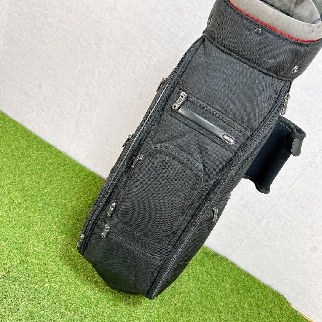 良品　TUMI トゥミ キャディバッグ 黒 ブラック 希少　ゴルフバッグ　フード