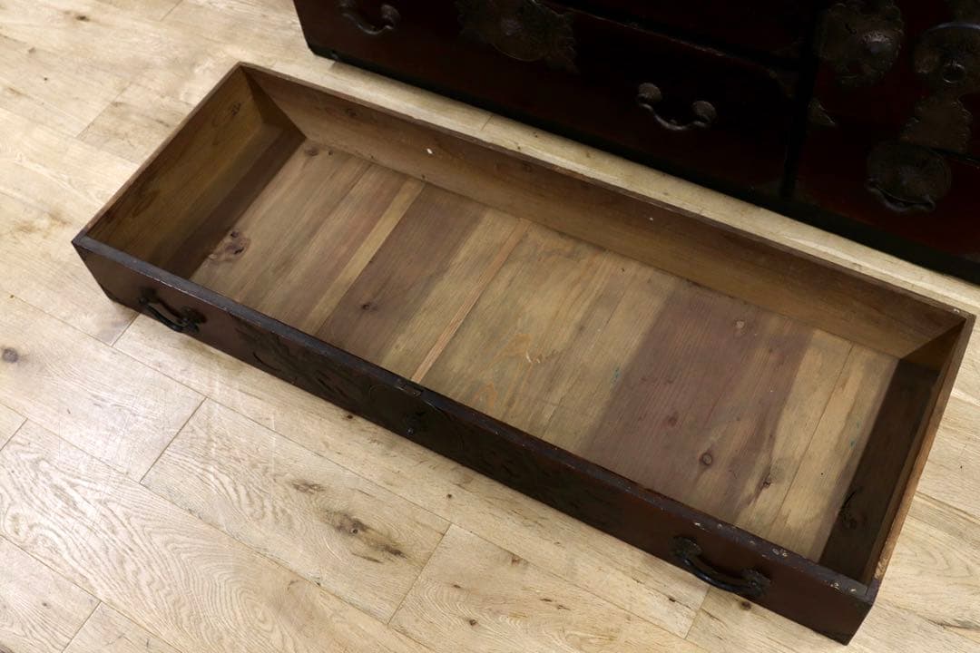 GMIS224○時代箪笥 仙台箪笥 和家具 整理箪笥 アンティーク 古道具 民