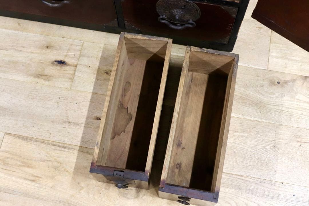 GMIS224○時代箪笥 仙台箪笥 和家具 整理箪笥 アンティーク 古道具 民