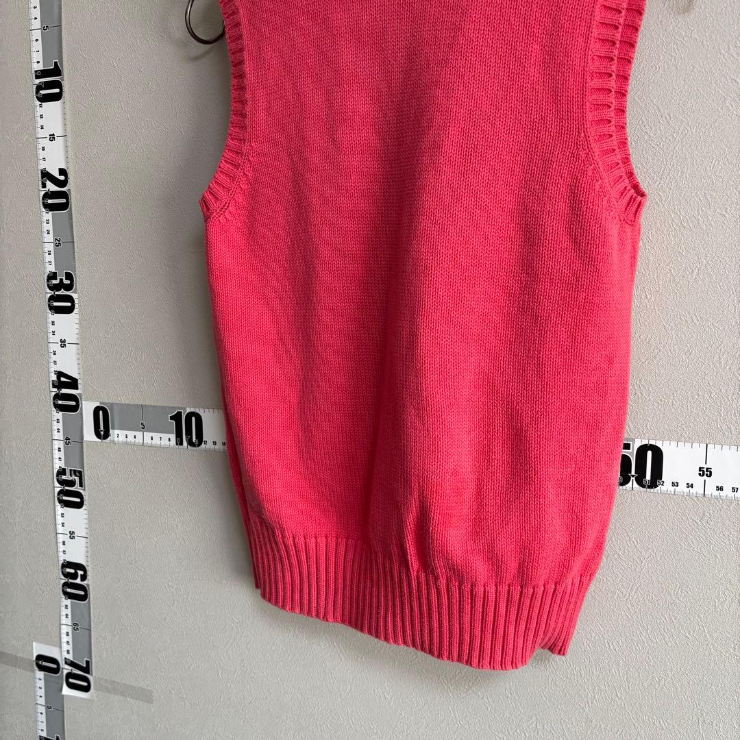 ポロゴルフ ラルフローレン RALPH LAUREN ベスト ニットM ピンク