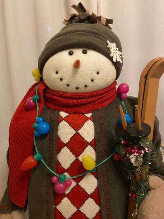 冬の飾り　雪だるま(スノーマン)置物