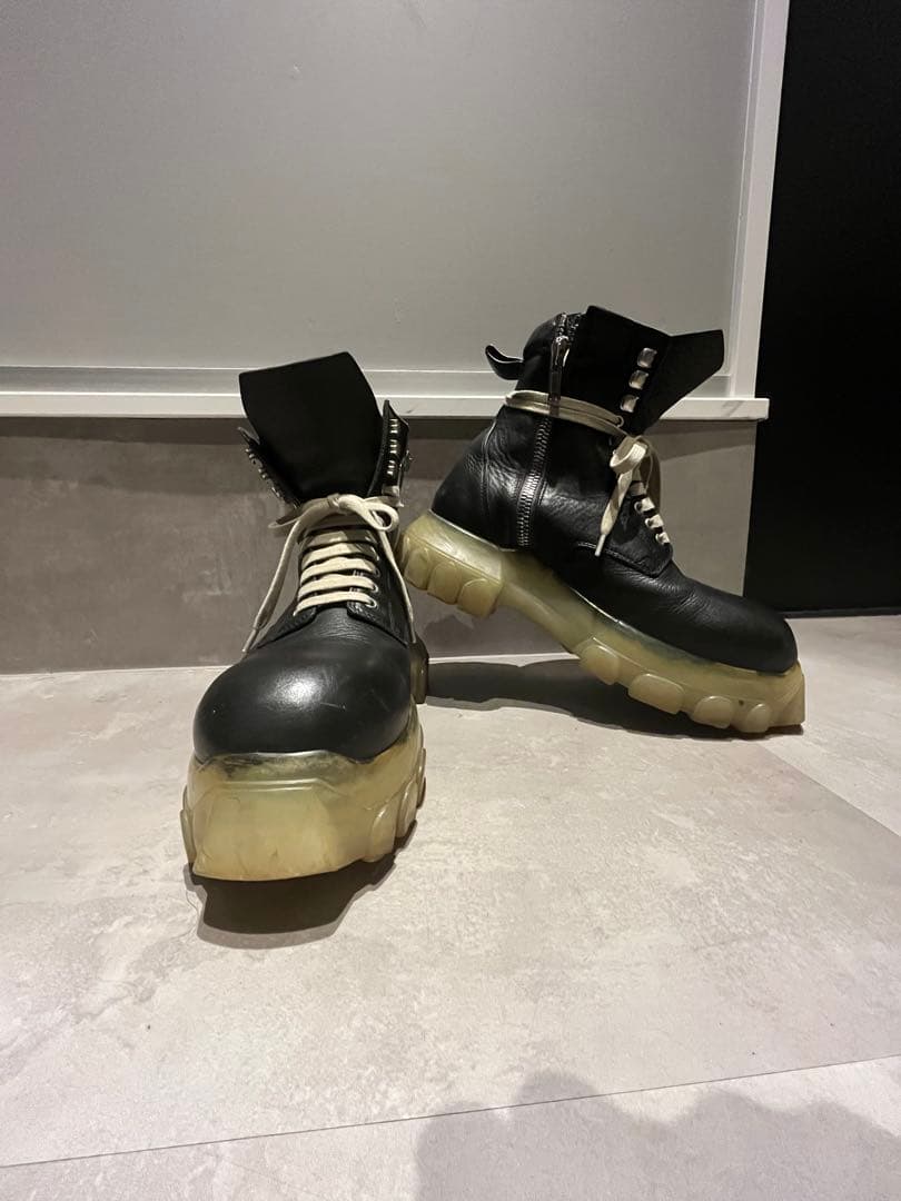 靴 Rick Owens Bozo Tractor Lace-Up Boots