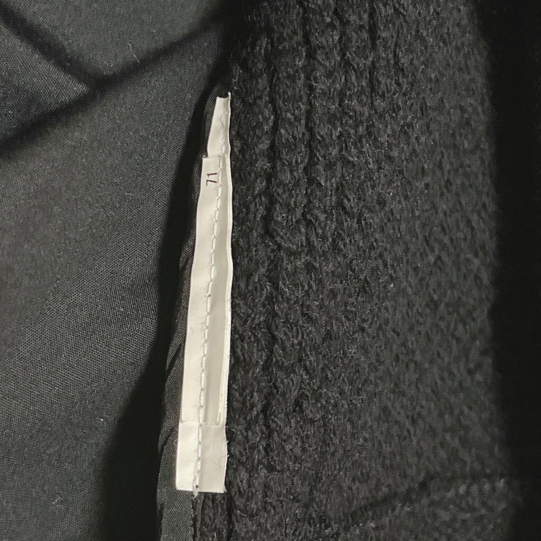 【sacai サカイ】異素材ドッキングカーディガン/良品/ハイブリッドデザイン