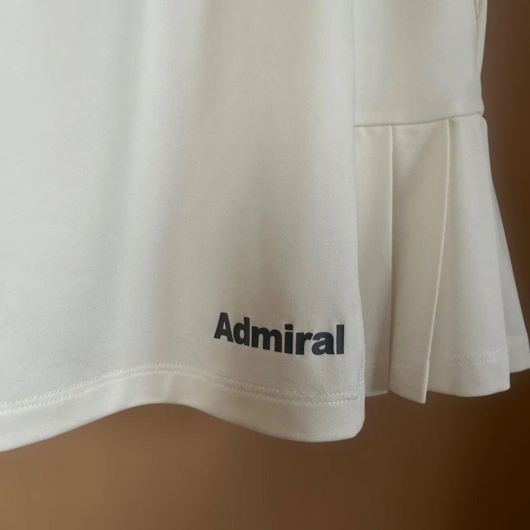 【新品タグ付き 】Admiral テニスウェアプリーツスカート ホワイト