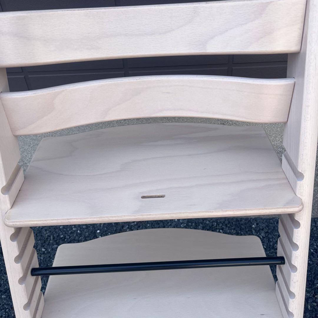 美品　ストッケ トリップトラップ シリアル7 ホワイトウォッシュ ハイチェア