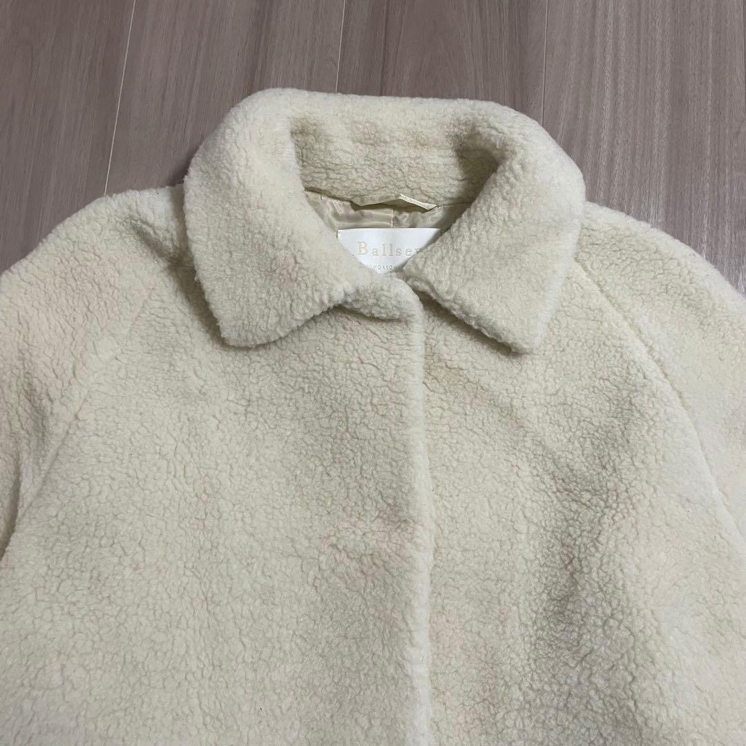 【ボールジィ】ウールボアステンカラーコート 36ライトベージュ トゥモローランド