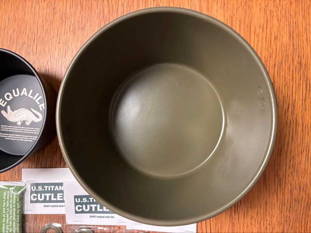 ブラント　bushdebrunt tummy 鍋　割箸カトラリー カラビナ　OD
