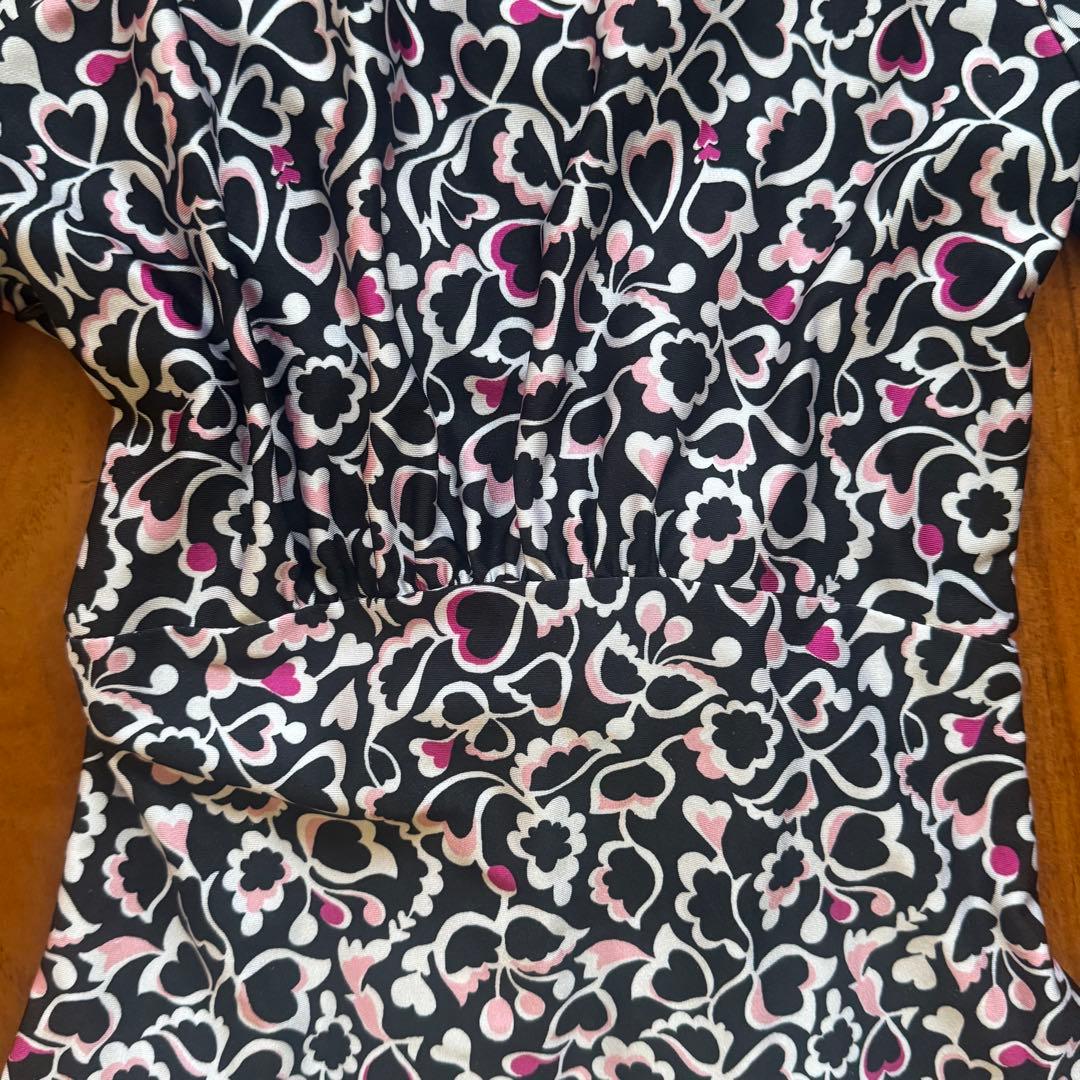 Kayme ワンピース ハートラビリンス サイドジップ ウエストリボン