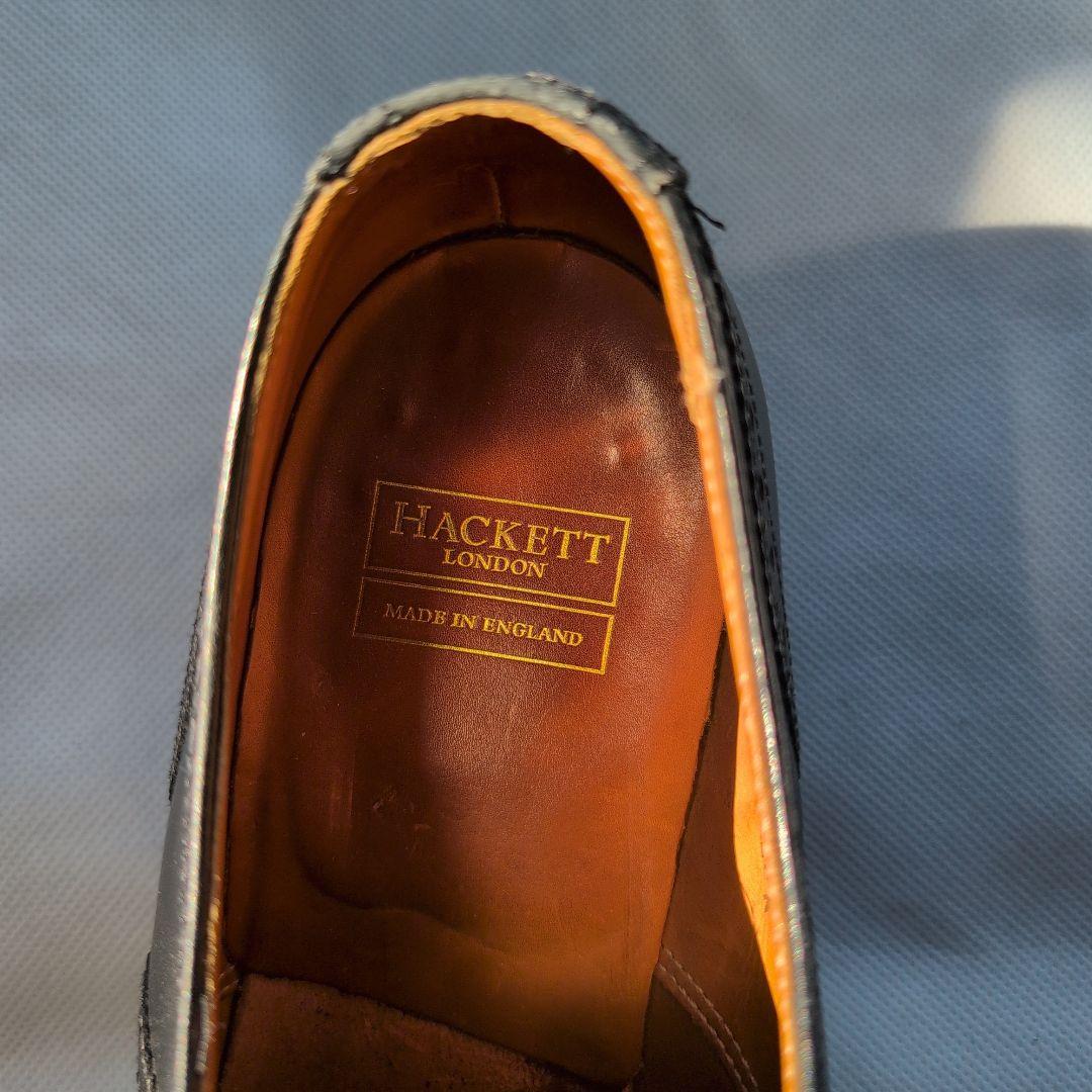 HACKETT ブラック ドレスシューズ イギリス製