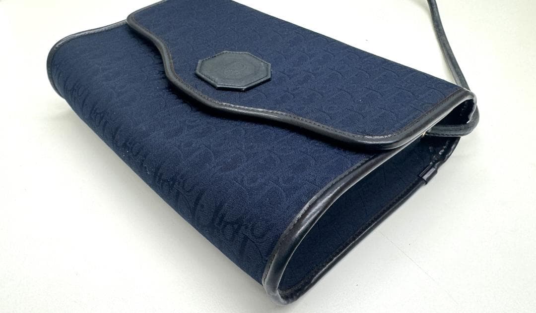 ★Dior トロッター ショルダーバッグ キャンバス　ネイビー