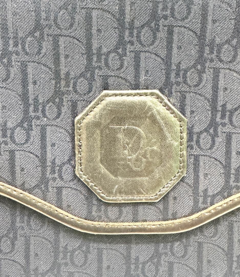 ★Dior トロッター ショルダーバッグ キャンバス　ネイビー