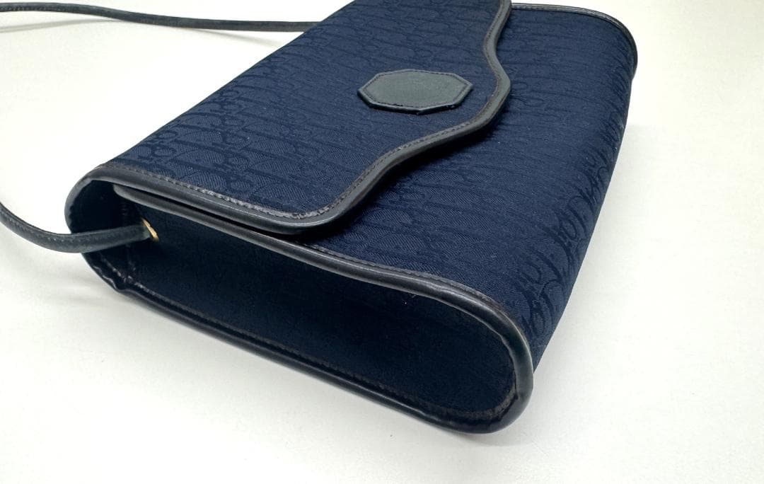 ★Dior トロッター ショルダーバッグ キャンバス　ネイビー