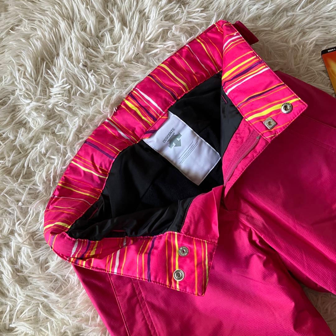 #10L✨新品✨DESCENTE✨スキーウェア パンツ レディースL ピンク
