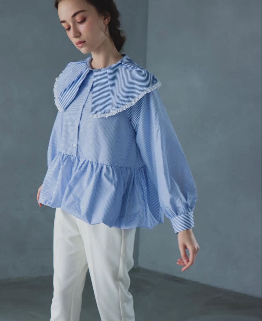 完売品　unminouアンミヌ　ストライプシャツ