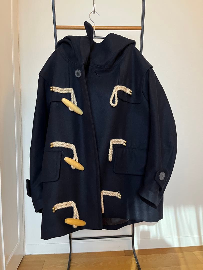 kolor (カラー) ダッフルコート ネイビー