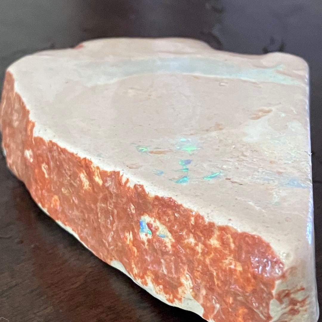 プレシオサウルスのヒレ骨 オパール 化石 標本 オーストラリア クーバーペディ産