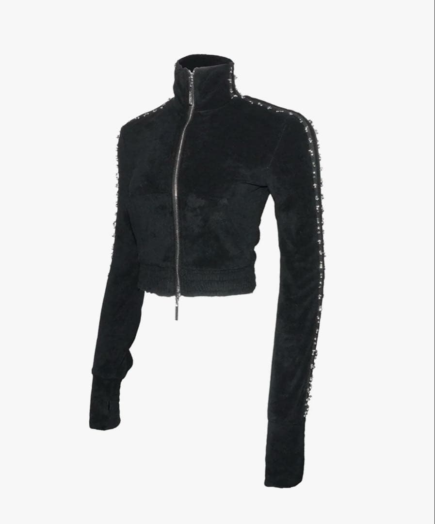 トップス S beaded track jersey jacket