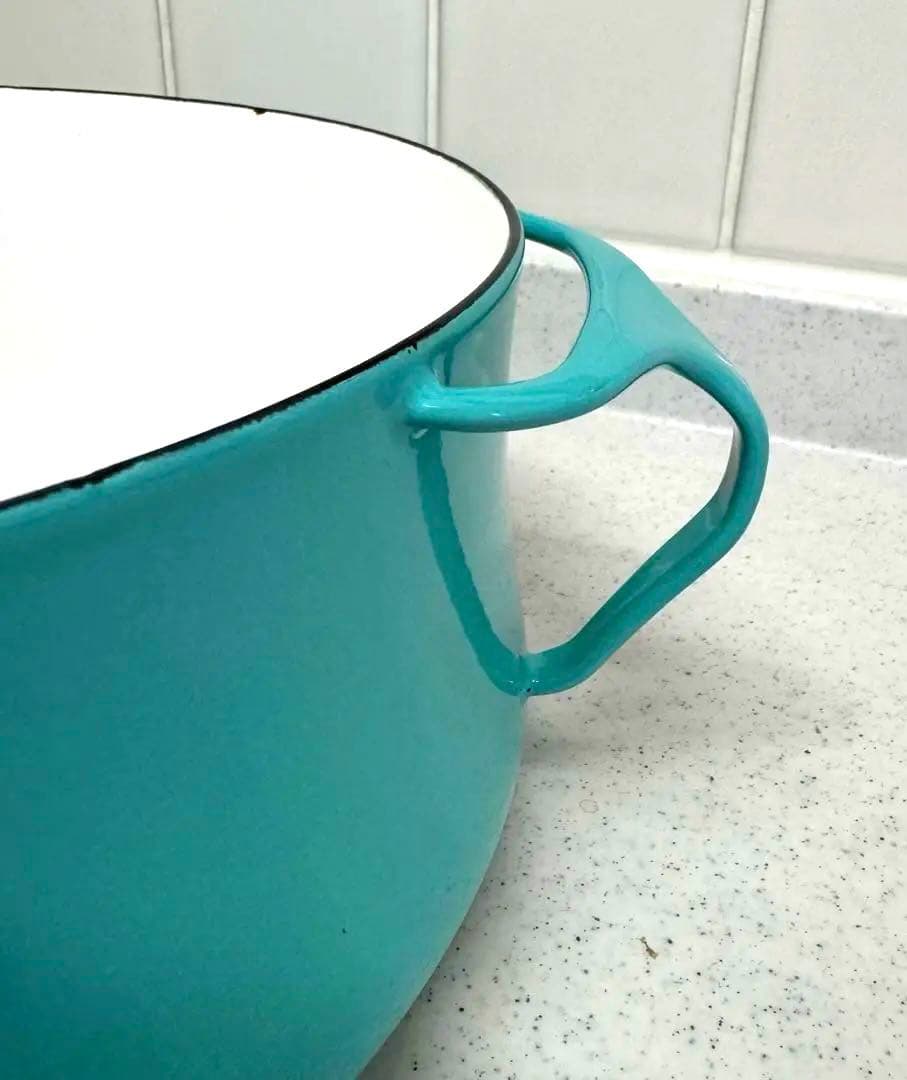 【未使用】DANSK/ダンスク 両手鍋 23cm ターコイズ