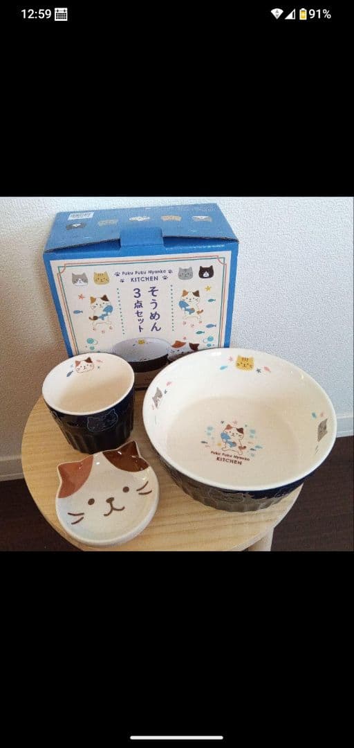 もんじろーさまお取り置き分 ふくふくにゃんこ 中華食器セット 4種類セット