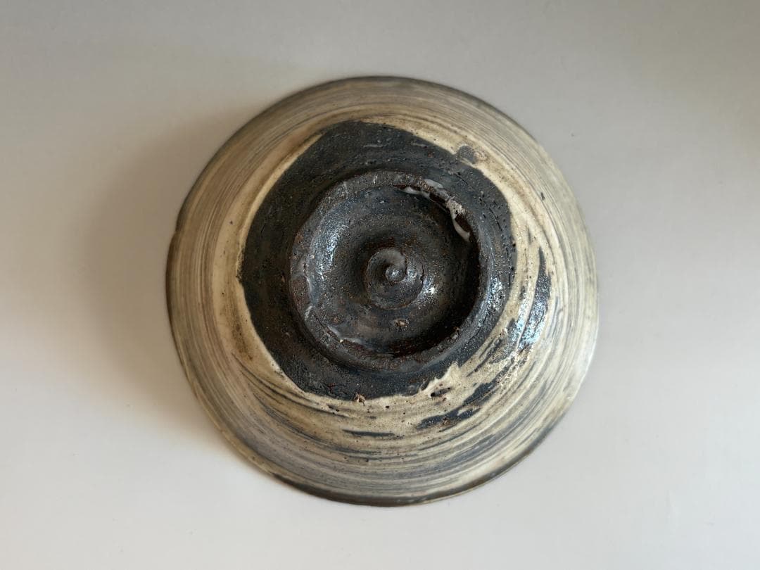 加藤芳右衛門　刷毛目茶碗　久田宗也　尋牛斎書付　銘「老浪」　茶道具　表千家