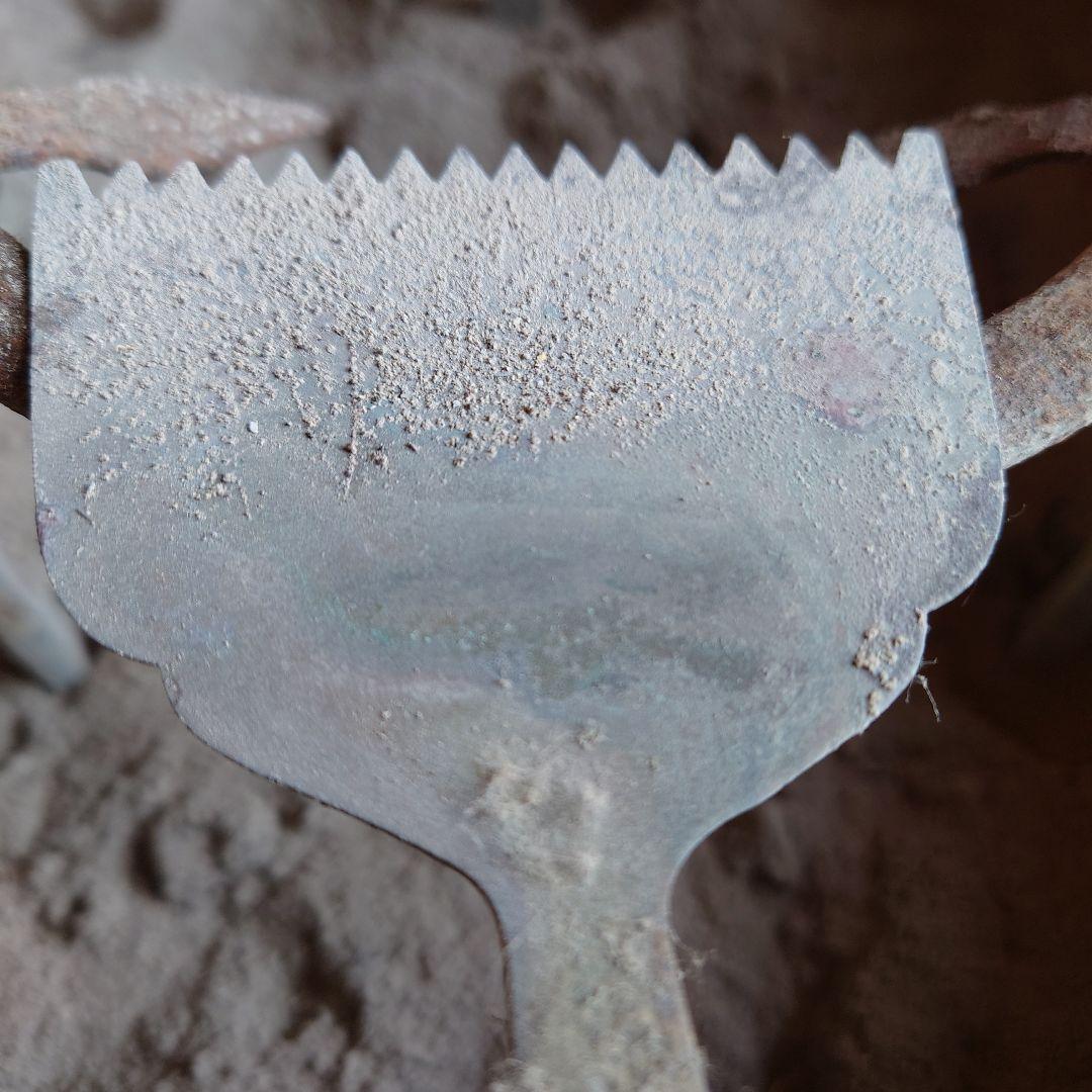 金属真鍮製 火鉢 山水画の装飾