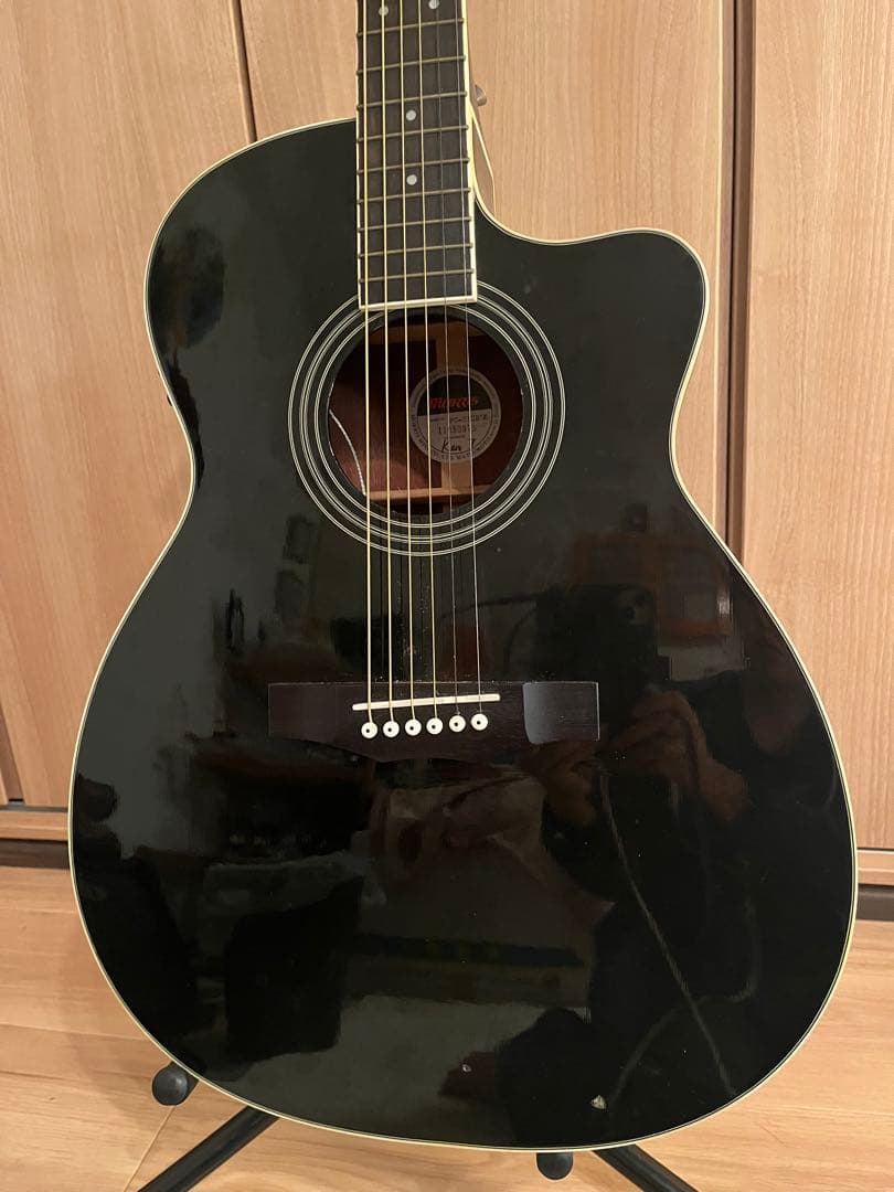 Morris FC-2III BLK ブラック／エレアコ／ギグバッグ付き