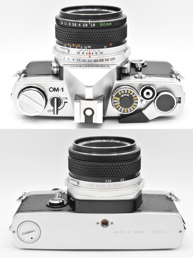 フィルムカメラ OLYMPUS OM-1 F.ZUIKO AUTO-S 50mm 1.8