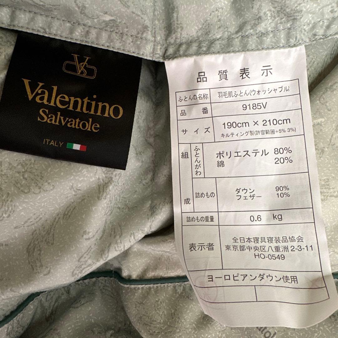 S様 羽毛掛け布団　190✖️210 バレンチノ　ヨーロピアンダウン【未使用】